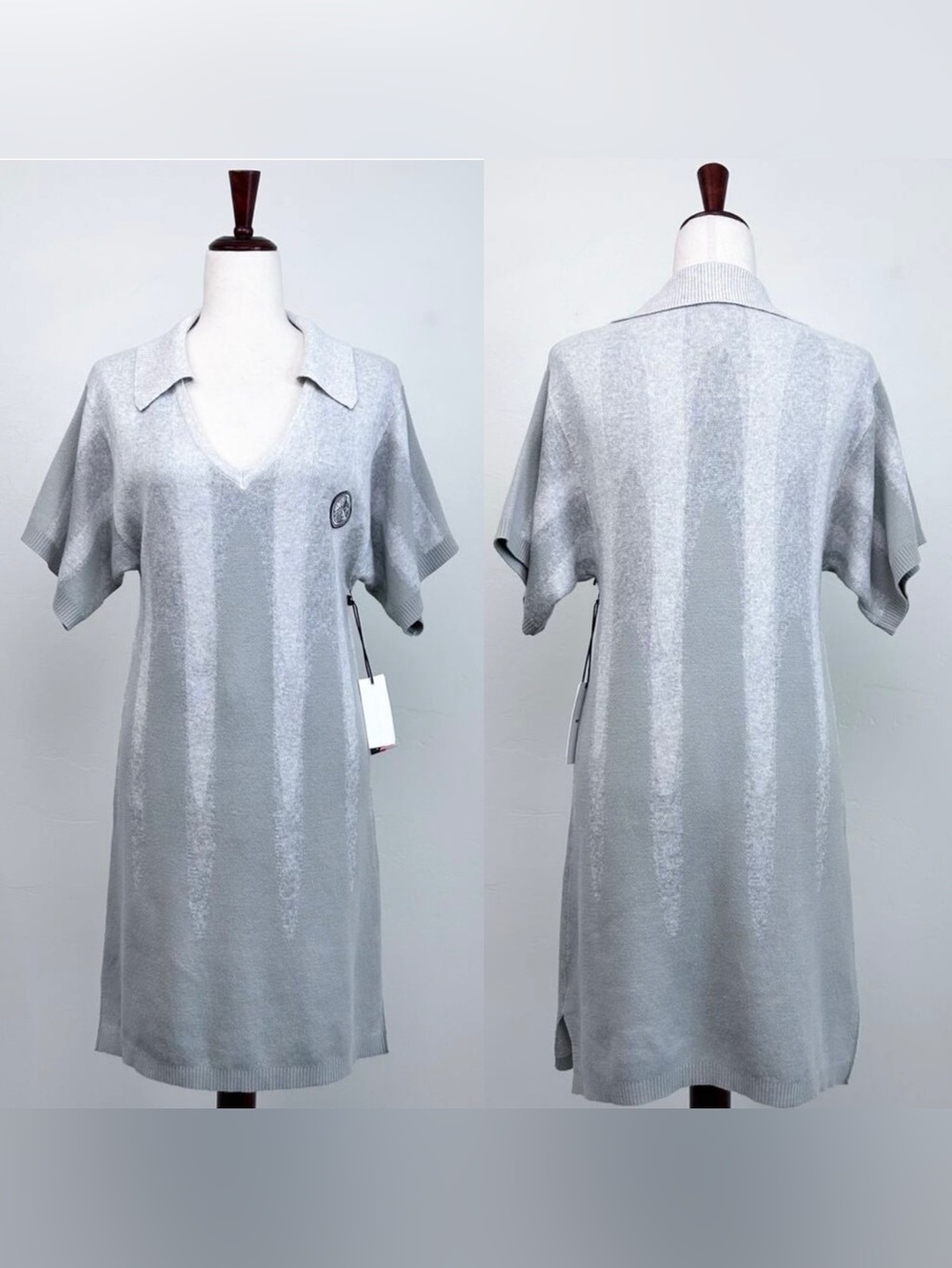 Honor The Gift Polo Dress.  Stone Gray. Size Large. NWT